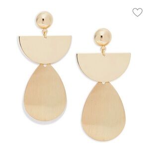 NWT Shashi Mathilde 14K Goldplated Drop Earrings